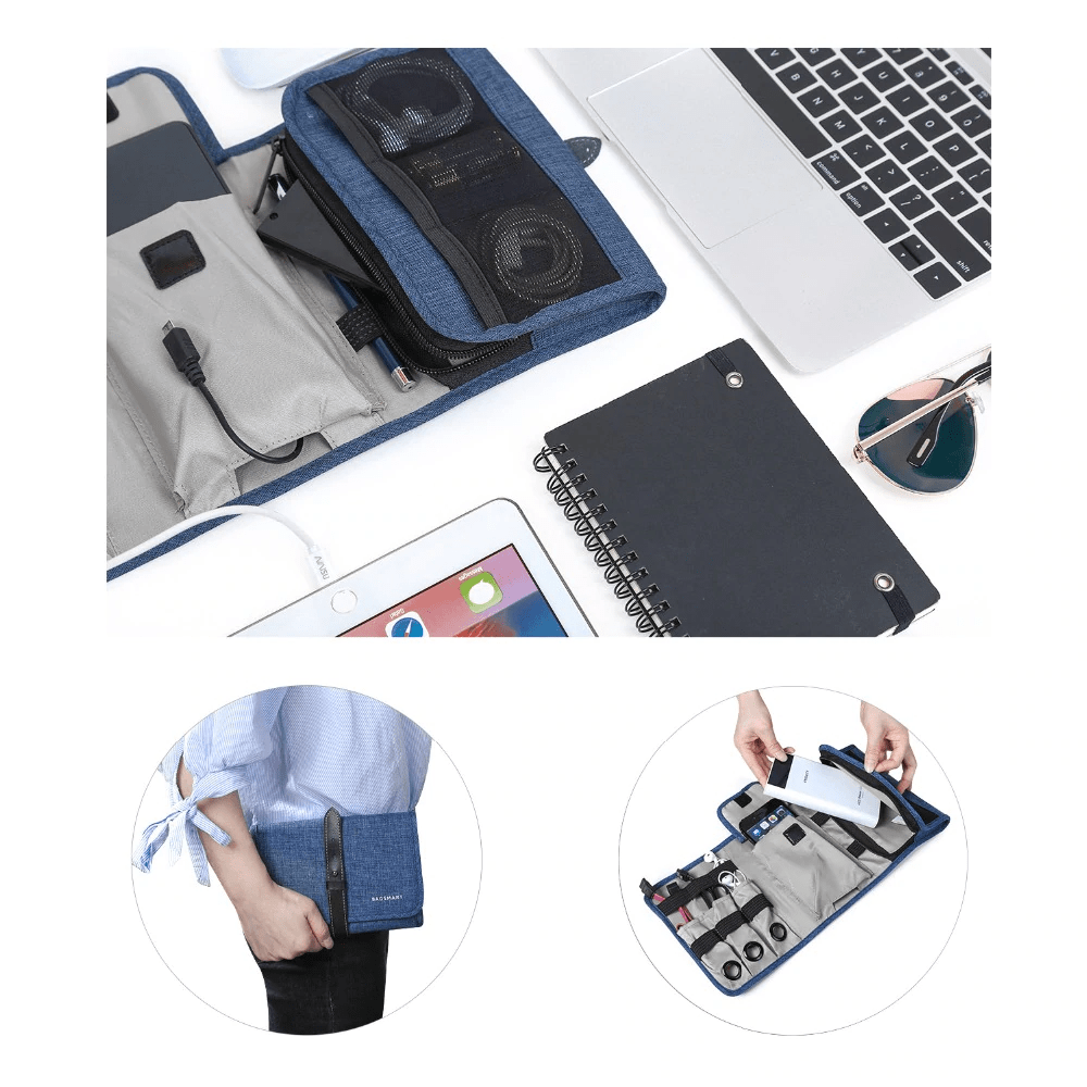 Bagsmart Travel Gadgets Organizer Bag, Electronics Accessories Carrying Case Pouch for Charger USB Cables SD Earphone