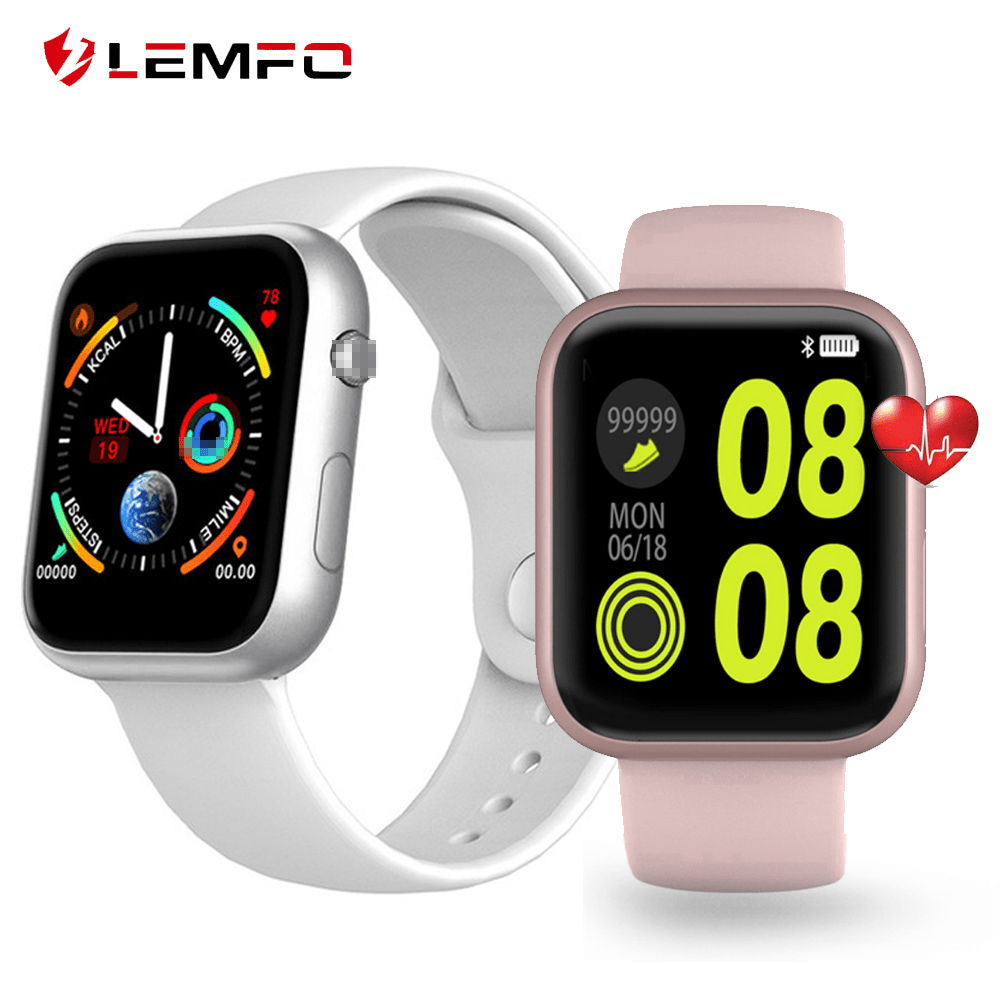 LEMFO Bluetooth smartwatch 44MM Replace Strap Heart Rate Blood Pressure smart watches men women for apple iphone huawei xiaomi