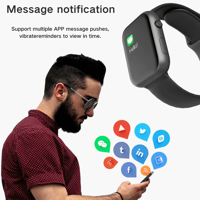 LEMFO Bluetooth smartwatch 44MM Replace Strap Heart Rate Blood Pressure smart watches men women for apple iphone huawei xiaomi