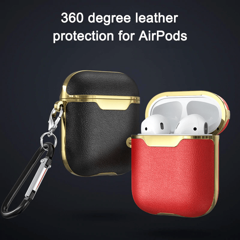 Leather Case For Airpods 2 For Apple Air Pods Case Cover Bluetooth Earphone Skin Protective Cases for Headphones Accessories