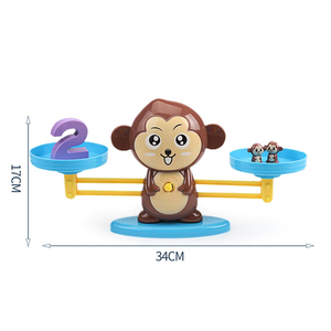 Math Match Game Board Toys Monkey Digital Balance Scale Toy Kids Educational Toy Addition Subtraction Math Toys