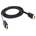 HDMI Cable For Flat Braided Shielding Gold Plated Plug Cord